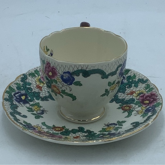 Vintage Royal Cauldon Victoria Demitasse Cup and Saucer - Picture 5 of 12